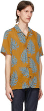Nudie Jeans Orange Leaf Print Arvid Shirt