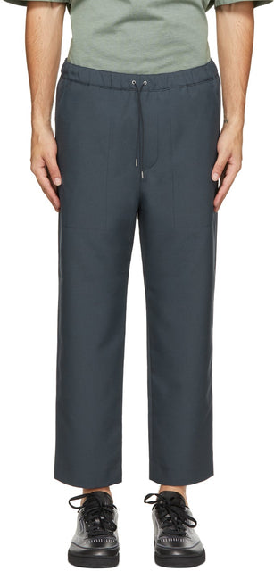 OAMC Blue Drawcord Trousers - Pantalon Cordon Bleu Oamc - OAMC 블루 드로잉 바지