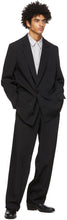 OVERCOAT Black Rayon Tricotine Blazer