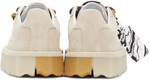 Off-White Beige Sponge Sneakers