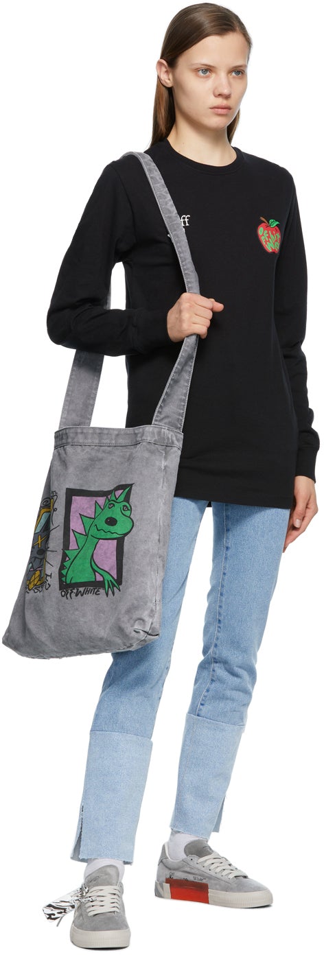 Off-White Black Apple Long Sleeve T-Shirt