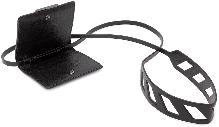 Off-White Black Binder Clip Wallet Bag