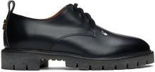 Off-White Black Leather Derbys - Derbys en cuir noir blanc blanc - off-white 검은 가죽 derbys.