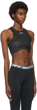Off-White Black Meteor Seamless Sports Bra