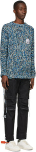 Off-White Blue Climb Rope Sweater