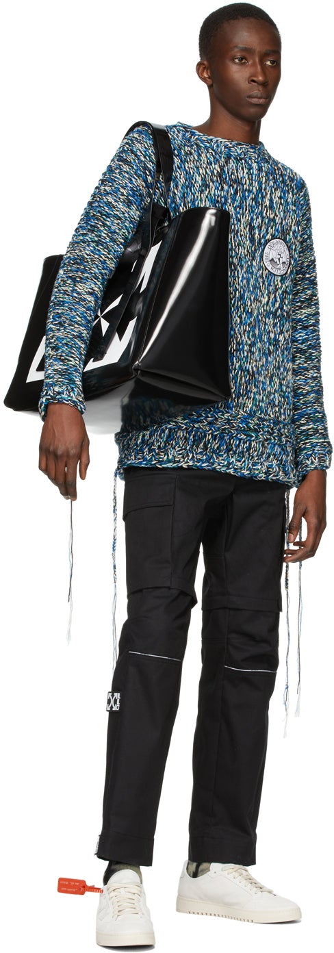Off-White Blue Climb Rope Sweater
