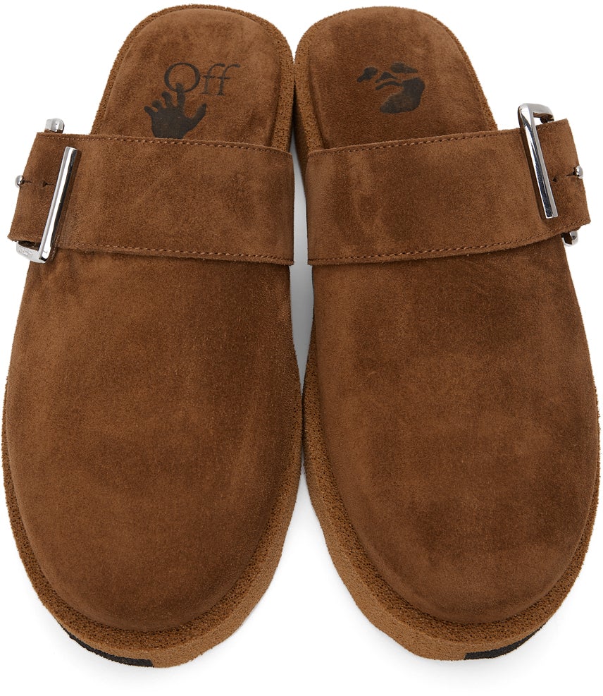 Off-White Brown Comfort Slippers