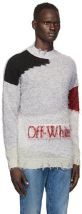 Off-White Grey Punked Sweater