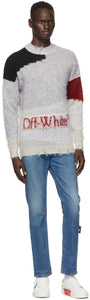 Off-White Grey Punked Sweater