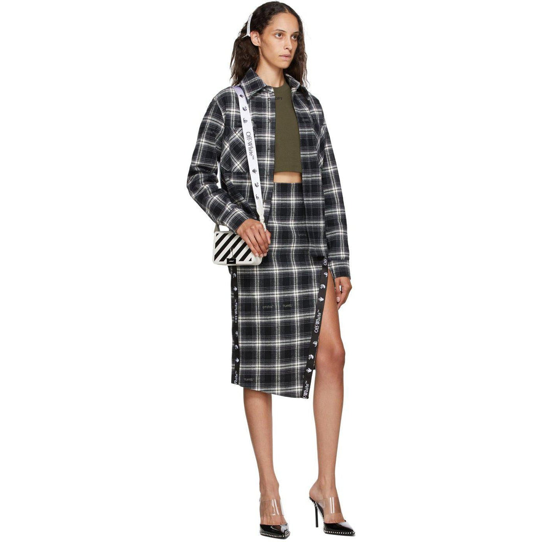 Off-White Khaki Cropped 'Off' T-Shirt - T-shirt 