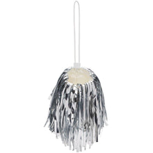 Off-White Silver Mini Fringe Pompom Pouch