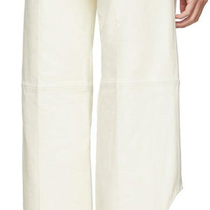 Off-White White Leather Meteor Formal Pants