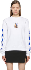 Off-White White Marker Caravaggio Boy Sweatshirt - Sweat-shirt de caravaggio de marqueur blanc cassé blanc - 화이트 화이트 마커 카라 바그 조 소년 스웨터