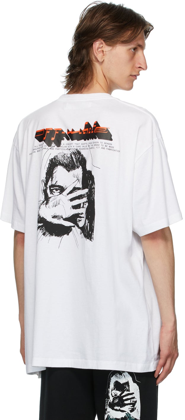 Off-White White Mirko Artist T-Shirt – BlackSkinny