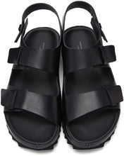 Officine Creative Black Agora 1 Sandals