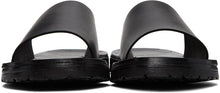 Officine Creative Black Leather Chios 1 Sandals