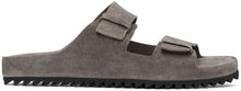 Officine Creative Taupe Suede Agora 2 Sandals - Sandales Officine Creative Taupe en daim Agora 2 - Officine Creative Taupe Suede Agora 2 샌들