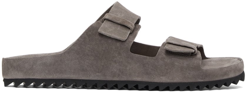 Officine Creative Taupe Suede Agora 2 Sandals - Sandales Officine Creative Taupe en daim Agora 2 - Officine Creative Taupe Suede Agora 2 샌들