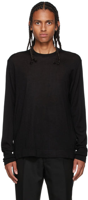 Officine GÃ©nÃ©rale Black Nina Crewneck Sweater - Pull Nina Créwneck Nina Nina - officine gl lan © rale black nina crewneck 스웨터