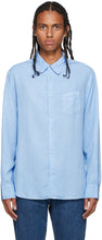 Officine GÃ©nÃ©rale Blue Benoit Shirt - Officine Gétam Rale Bleu Benoit Chemise - officine glé né © reale blue benoit shirt.