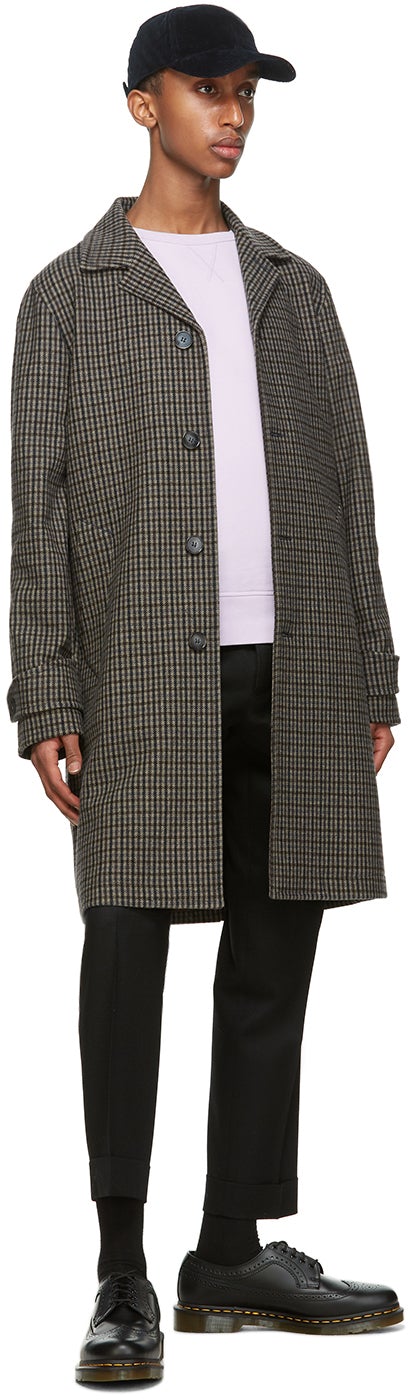 Officine GÃ©nÃ©rale Brown Wool Stephane Coat