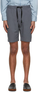 Officine GÃ©nÃ©rale Grey Seersucker Phil Shorts - Officine Gétam Rale Gris Seersucker Phil-shorts - officine gl lan © nÃ © reale gray seersucker phil 반바지