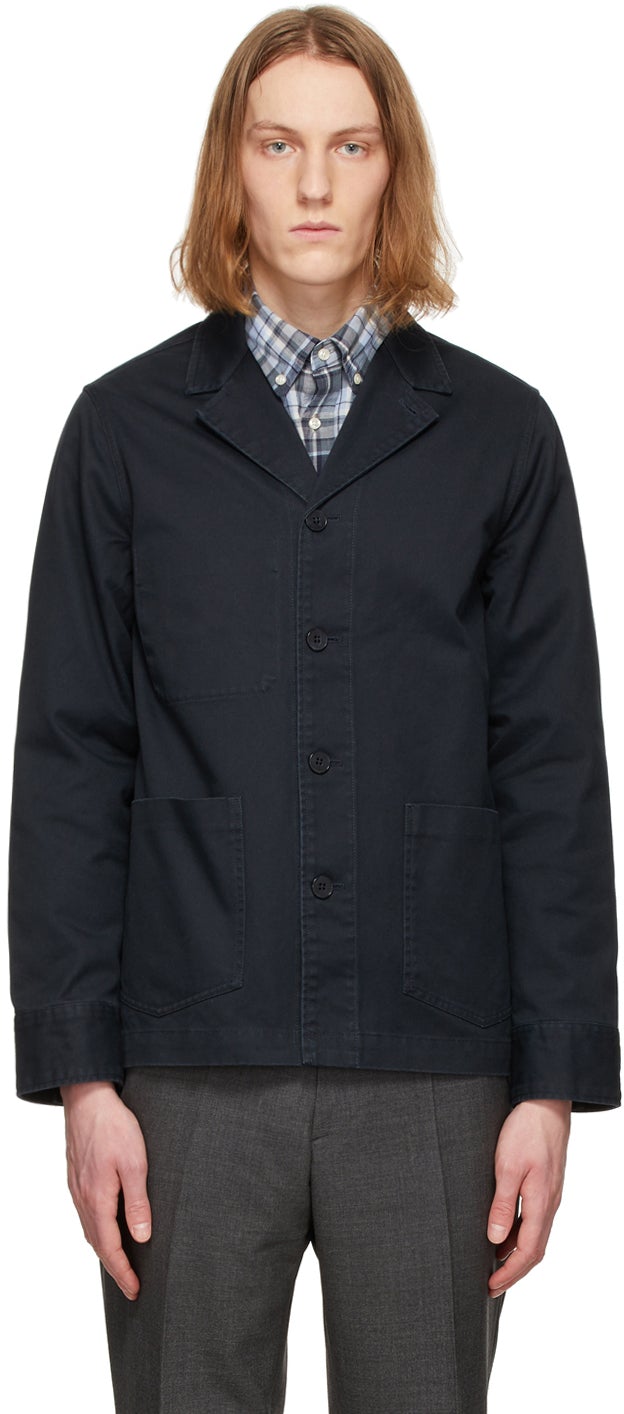 Officine GÃ©nÃ©rale Navy Benjamin Jacket - Officine GÃ © Rale Navy Benjamin Veste - officine glÃ © rale navy Benjamin Jacket.
