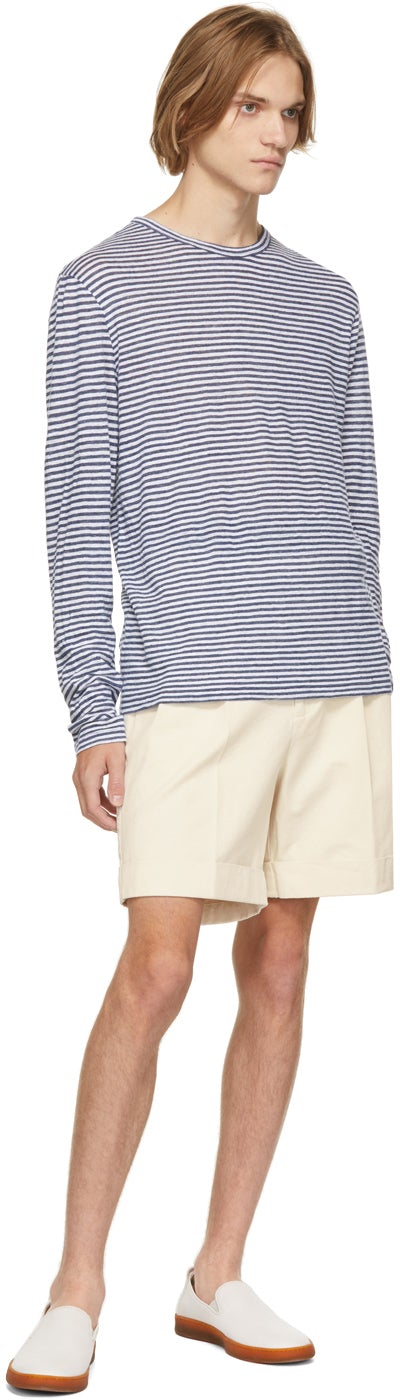 Officine GÃ©nÃ©rale Off-White Organic Cotton Luigi Shorts