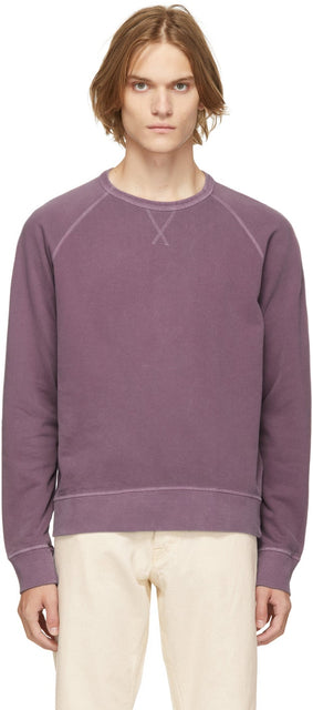 Officine GÃ©nÃ©rale Purple Clement Sweatshirt - Sweat-shirt Clement violet Géta - officine glé né © reale 보라색 클레멘트 스웨터