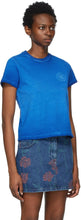 Opening Ceremony Blue Logo Embroidered T-Shirt