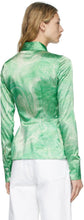 Opening Ceremony Green Allover Marble Shirt