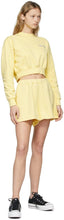 Opening Ceremony Yellow Warped Logo Sweat Shorts