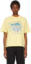 Opening Ceremony Yellow Warped Logo T-Shirt - Cérémonie d'ouverture T-shirt Logo Warped Warped Jaune - 열기 의식 노란색 로고 티셔츠