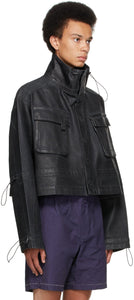 Ottolinger Black Denim Cargo Jacket