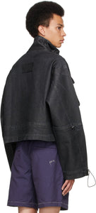Ottolinger Black Denim Cargo Jacket