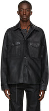 Ottolinger Black Denim Oversized Shirt Jacket - Veste de chemise surdimensionnée en denim noir Ottolinger - Ottolinger 블랙 데님 대형 셔츠 자켓