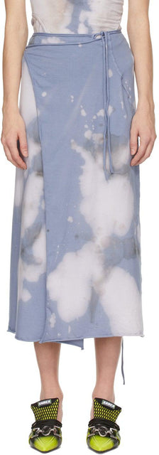 Ottolinger Blue Otto Wrap Skirt - Jupe d'enveloppe otto otto ottolinger - Ottolinger 블루 오토 랩 스커트