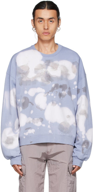 Ottolinger Blue Tie-Dye Sweatshirt - Sweat-kidon de cravate bleu ottolinger - Ottolinger 블루 넥타이 염료 스웨터