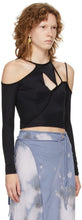 Ottolinger SSENSE Exclusive Black Strappy Long Sleeve T-Shirt