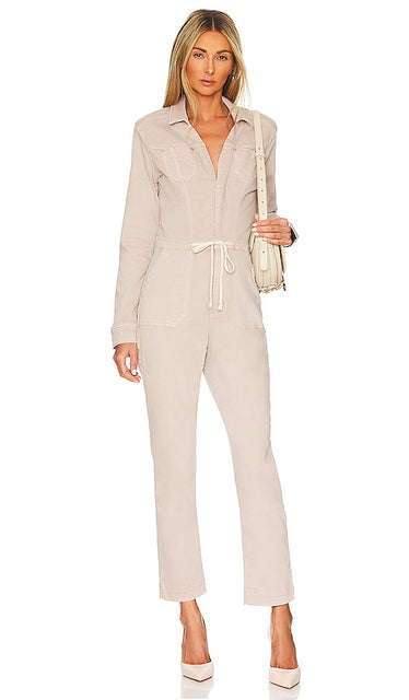 PAIGE Blaire Utility Jumpsuit in Grey Paige Blaire Utility Suit en gris Paige Blaire Utility连身裤穿着灰色