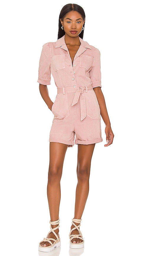 PAIGE Mayslie Romper in Blush Paige Mayslie Romper in Blush Paige Mayslie Romper脸红