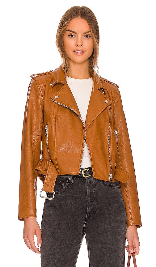 PISTOLA Tracy Moto Jacket in Brown Veste de moto Pistola Tracy en marron Pistola Tracy Moto夹克棕色