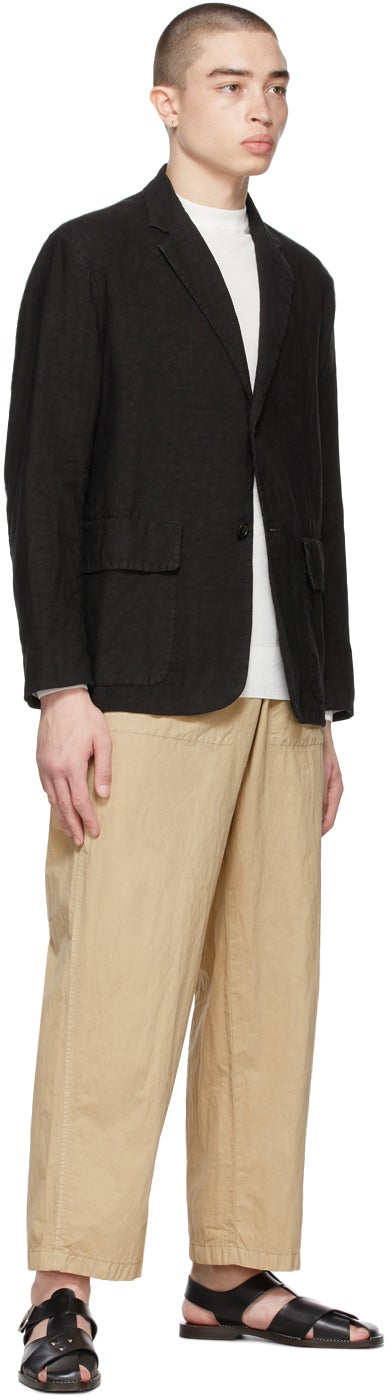 PRESIDENT's Beige Time-Off Trousers