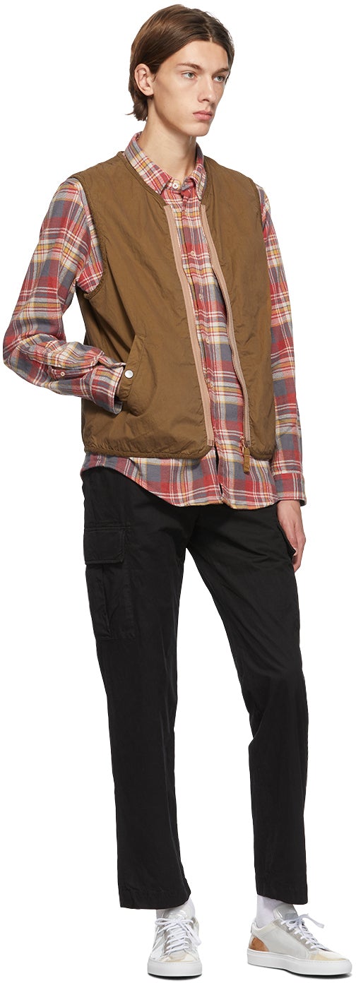 PRESIDENT's Black Garment-Dyed Sport Cargo Pants