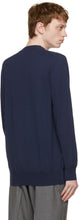PRESIDENT's Blue Cotton Crepe Sweater