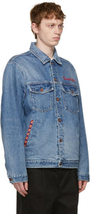 PRESIDENT's Blue Denim Crochet Arturo Jacket