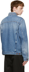 PRESIDENT's Blue Denim Crochet Arturo Jacket