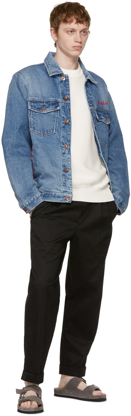 PRESIDENT's Blue Denim Crochet Arturo Jacket