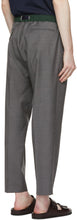PRESIDENT's Grey Fresco Headlight Trousers
