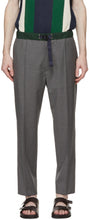PRESIDENT's Grey Fresco Headlight Trousers - Paniers de phare Fresco Grey Président - 대통령의 회색 프레스코 헤드 라이트 바지